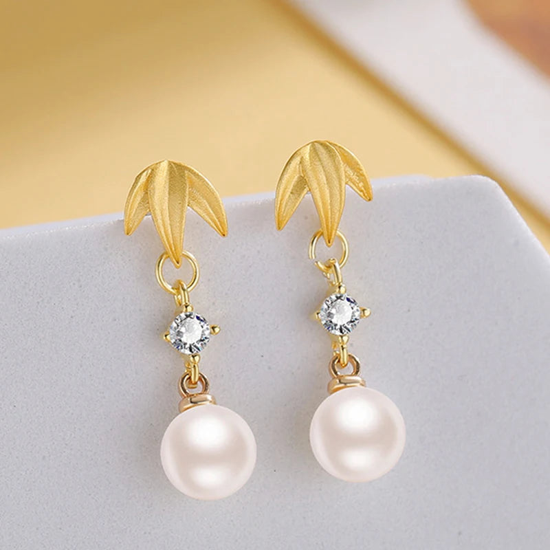 Sovict Golden Frost Zircon Earrings