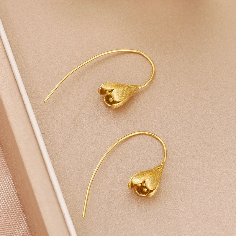 Sovict Golden Frost Zircon Earrings