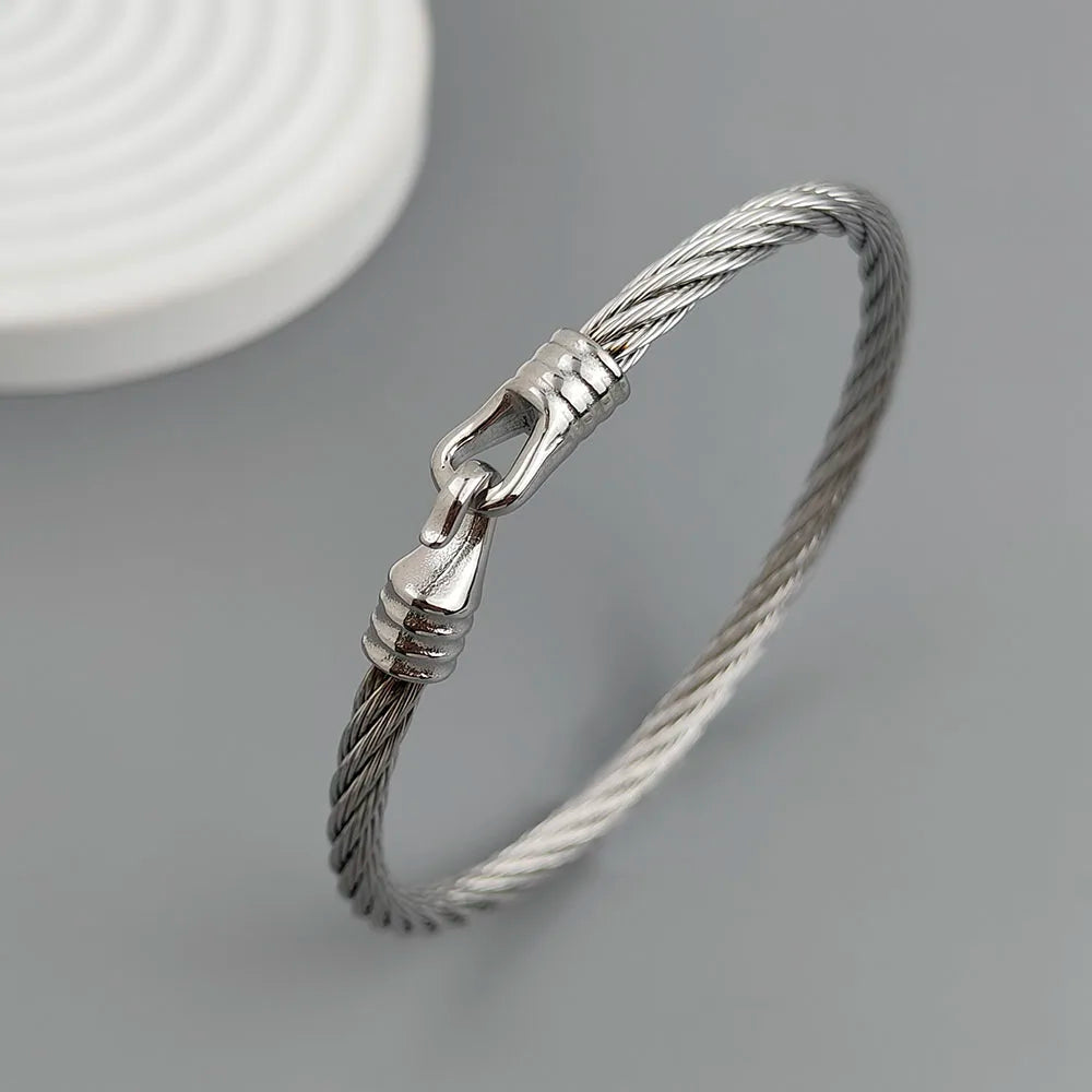 New steel wire button pattern horseshoe