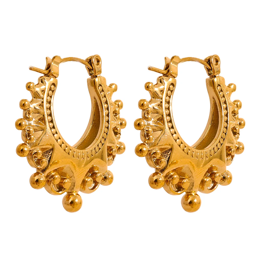 Sovict Half Moon Hoop Earrings