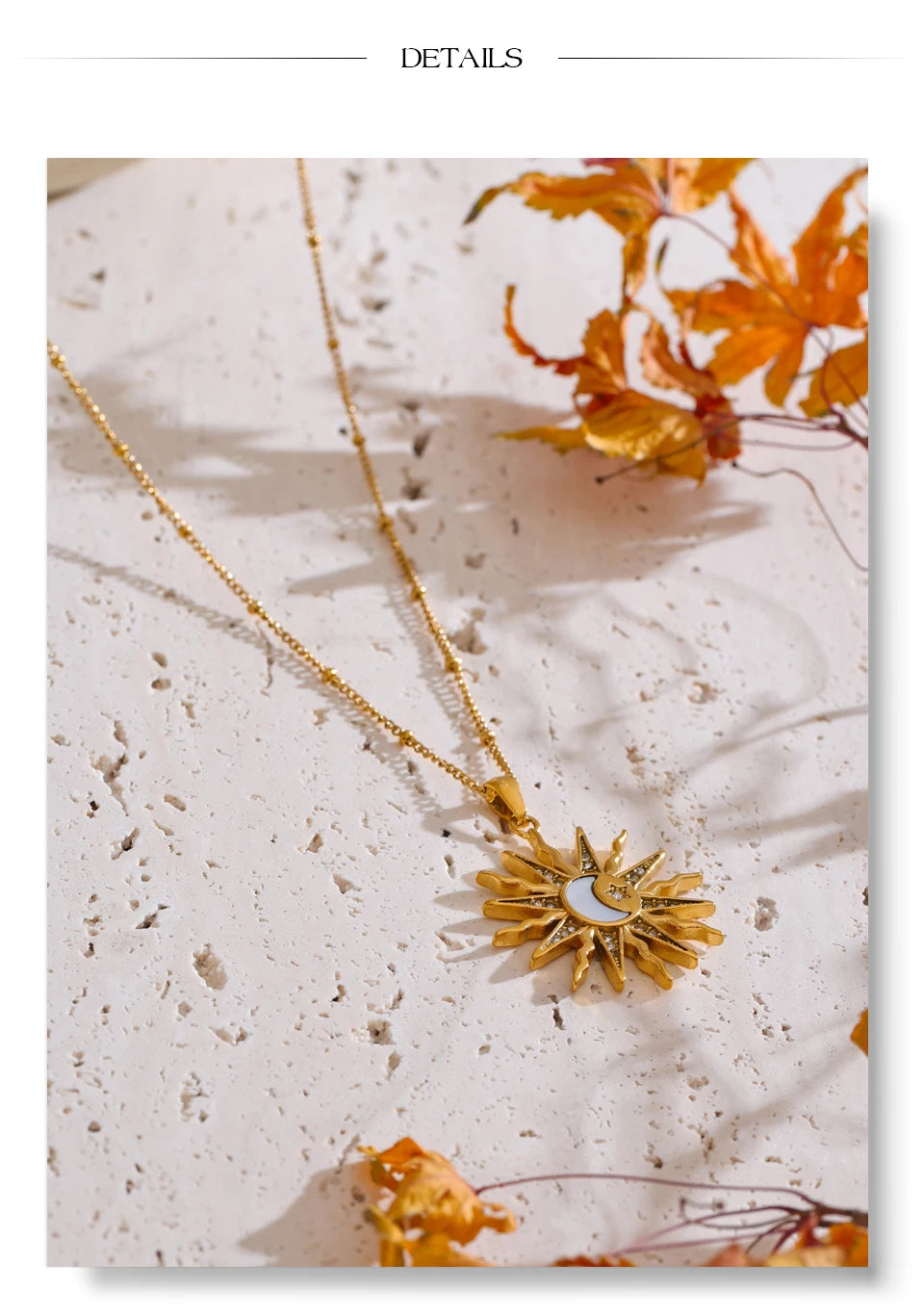 Sovict Celestial Shell Pendant Necklace