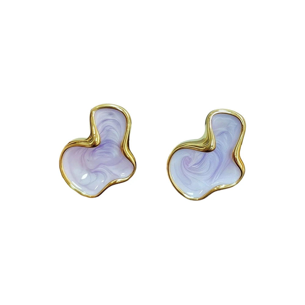 Sovict Cloud Glaze Stud Earrings