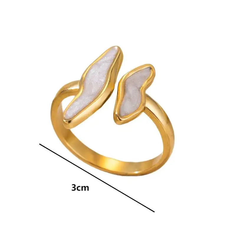 Sovict Wave Glaze Open Ring