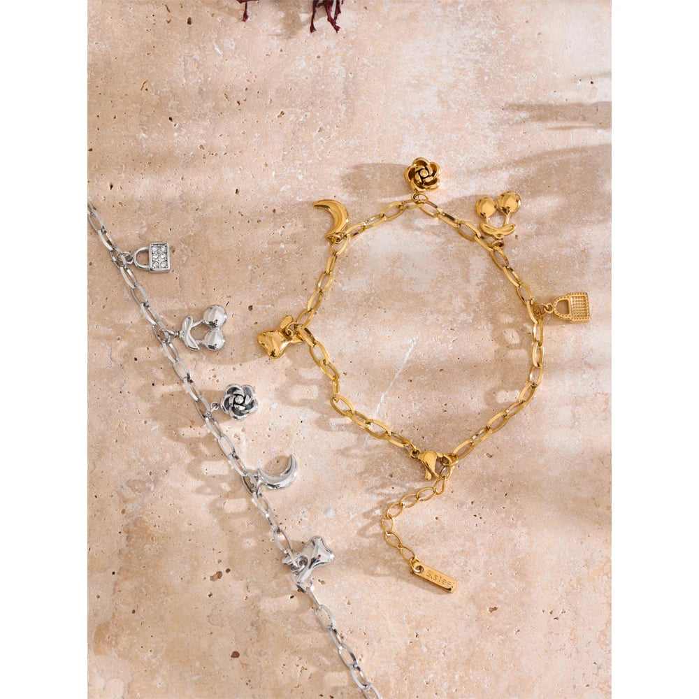 Sovict Celestial Bloom Charm Bracelet