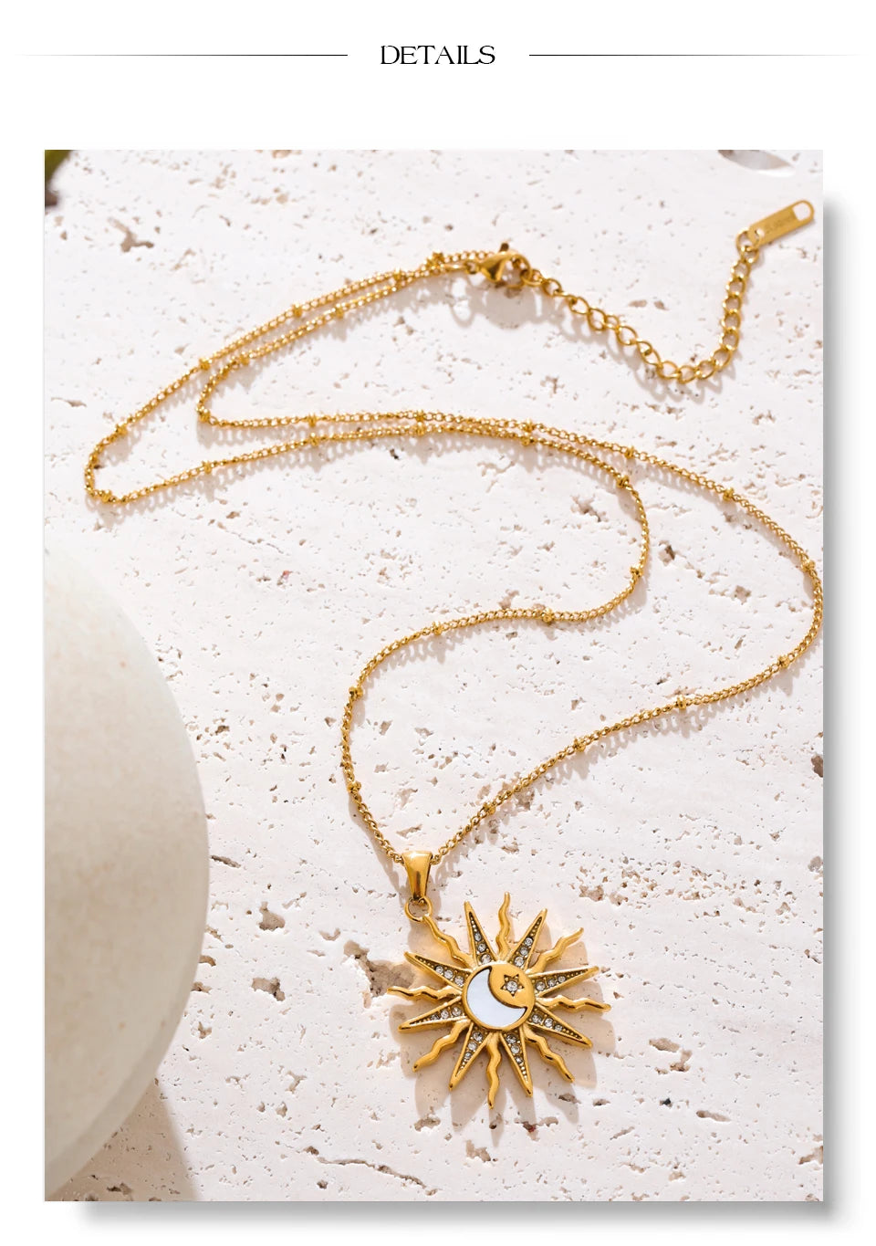Sovict Celestial Shell Pendant Necklace
