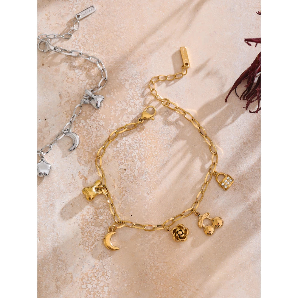 Sovict Celestial Bloom Charm Bracelet