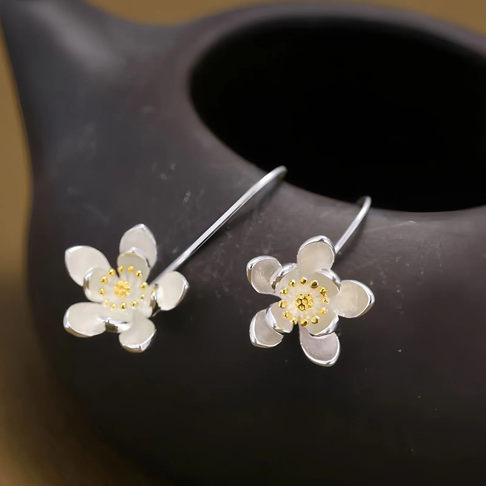 Sovict Golden Frost Zircon Earrings