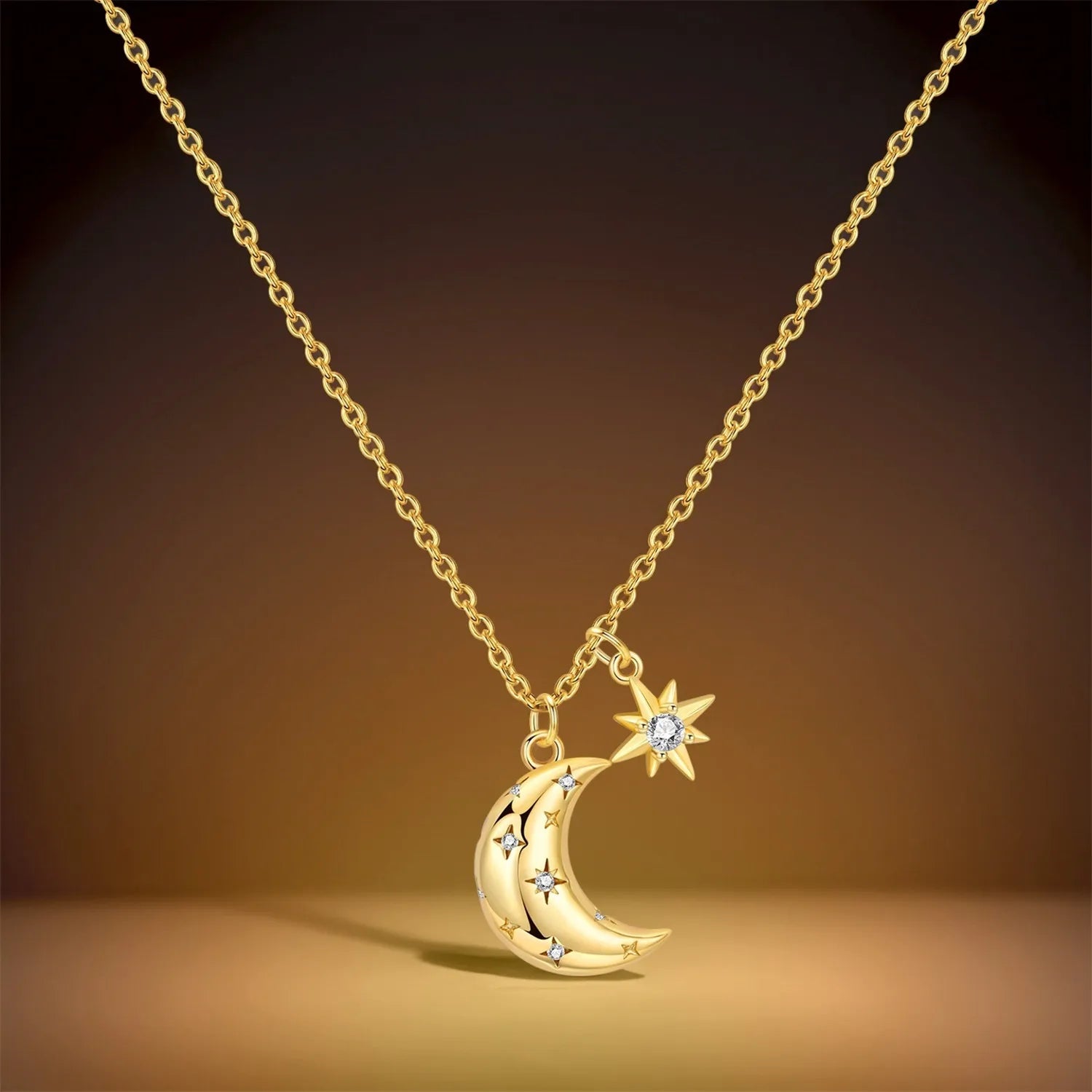 Sovict Celestial Star Moon Necklace