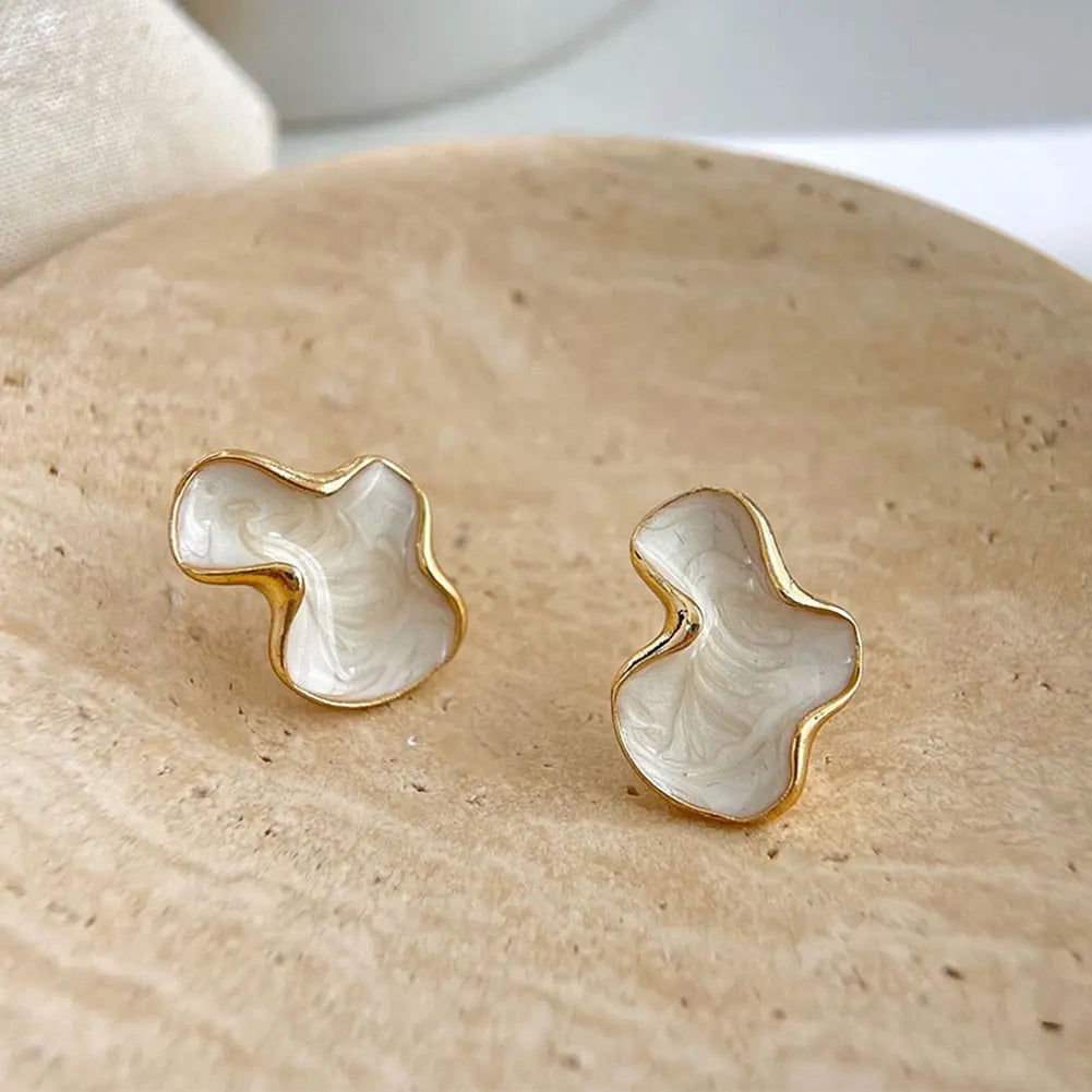 Sovict Cloud Glaze Stud Earrings