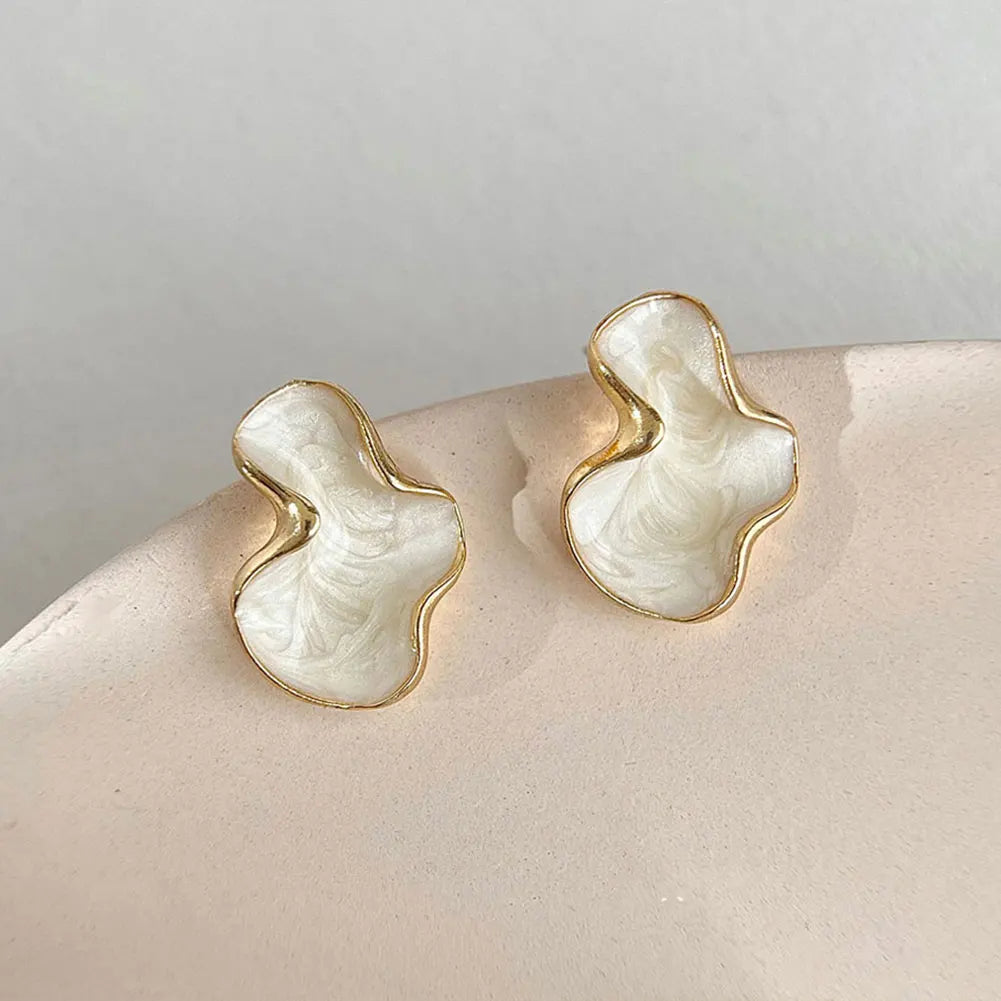 Sovict Cloud Glaze Stud Earrings