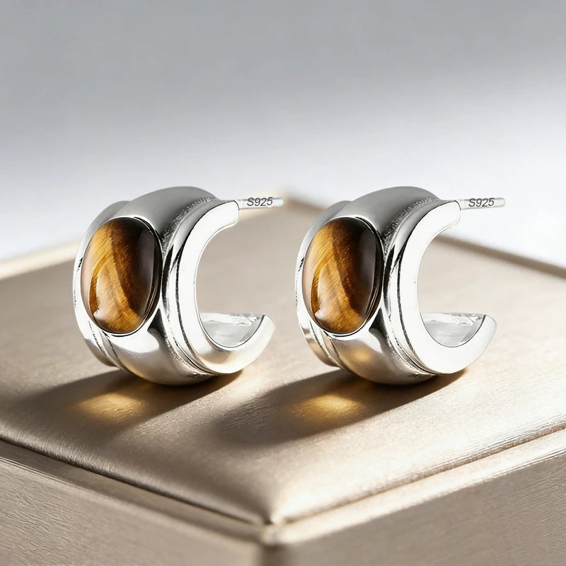 Sovict Golden Frost Zircon Earrings