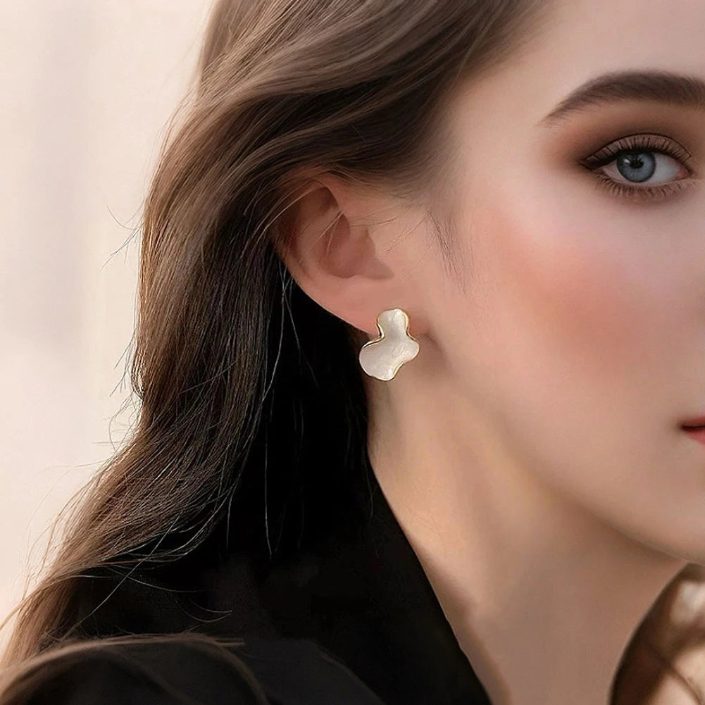 Sovict Cloud Glaze Stud Earrings
