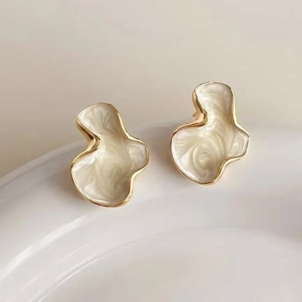 Sovict Cloud Glaze Stud Earrings