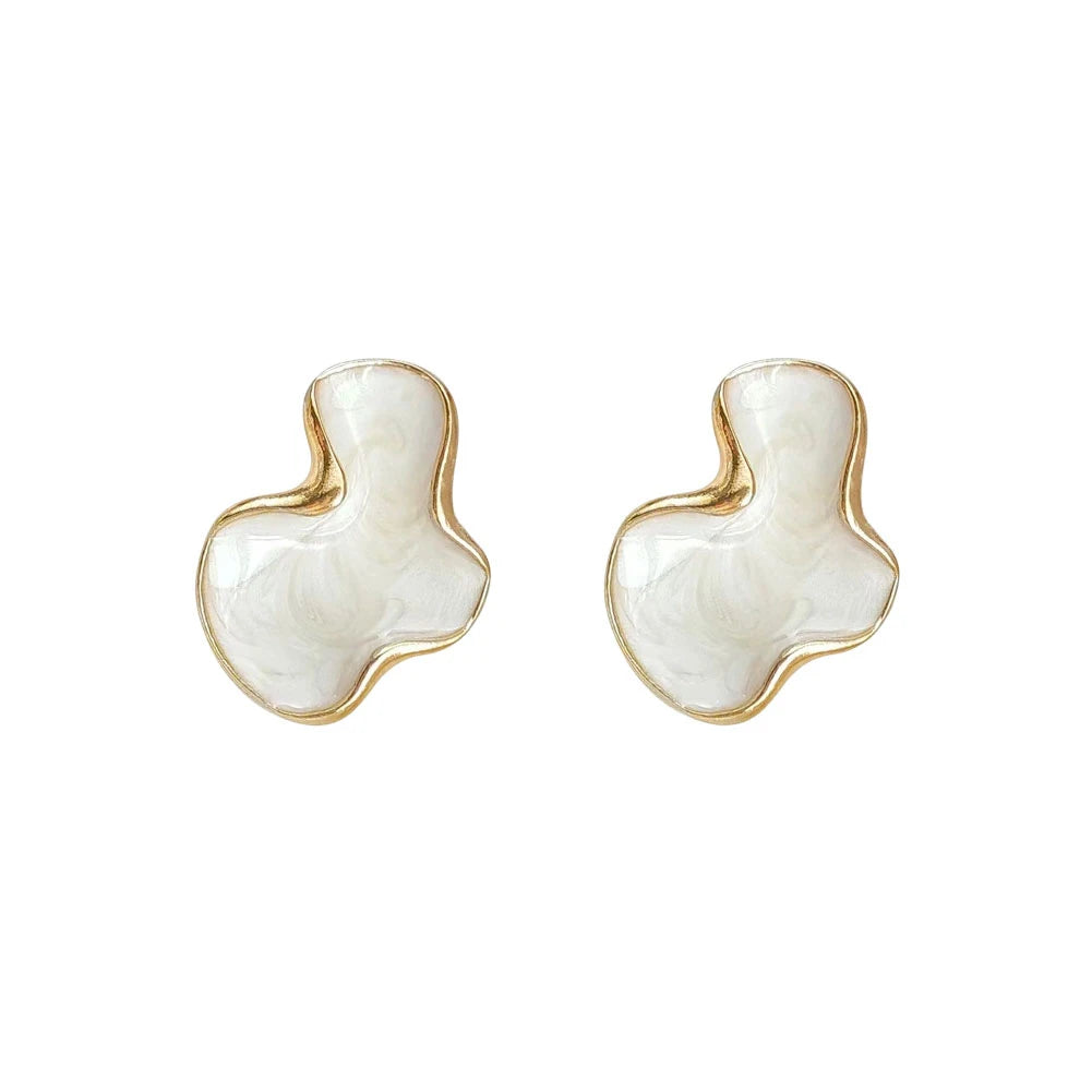 Sovict Cloud Glaze Stud Earrings