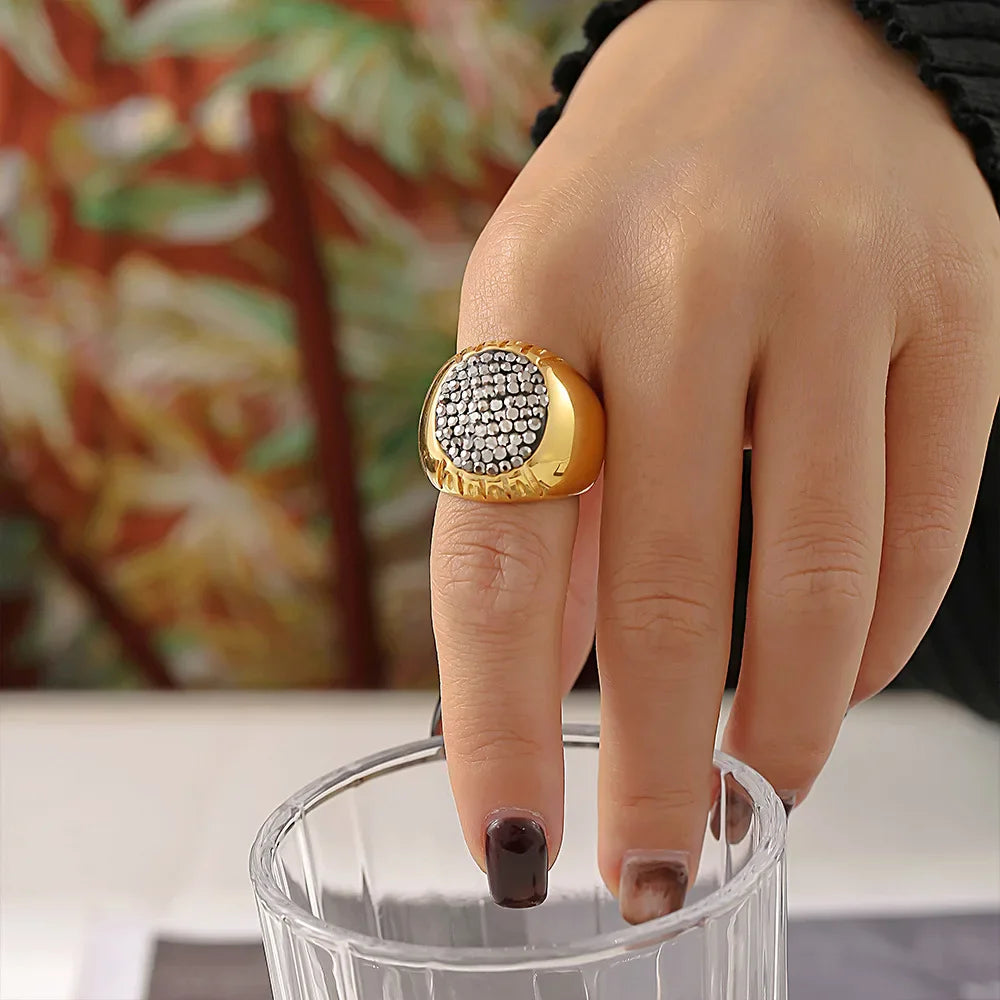 Women's Luxury Rhinestone Statement Ring