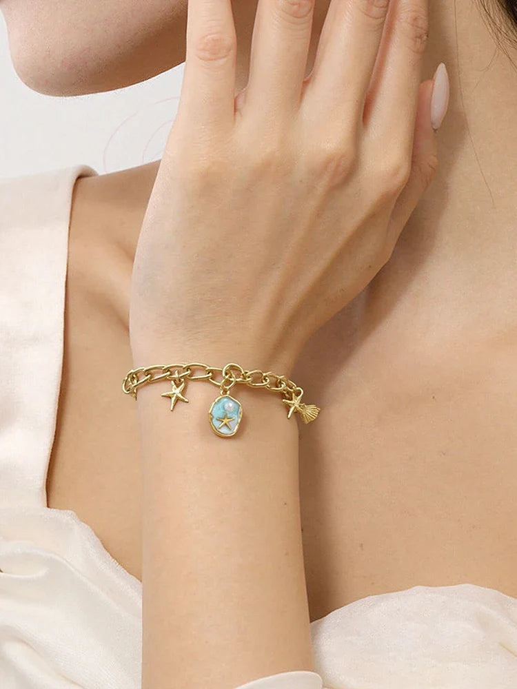 SOVOB Fashion Y2K Style Pendant Bracelets Holiday Travel