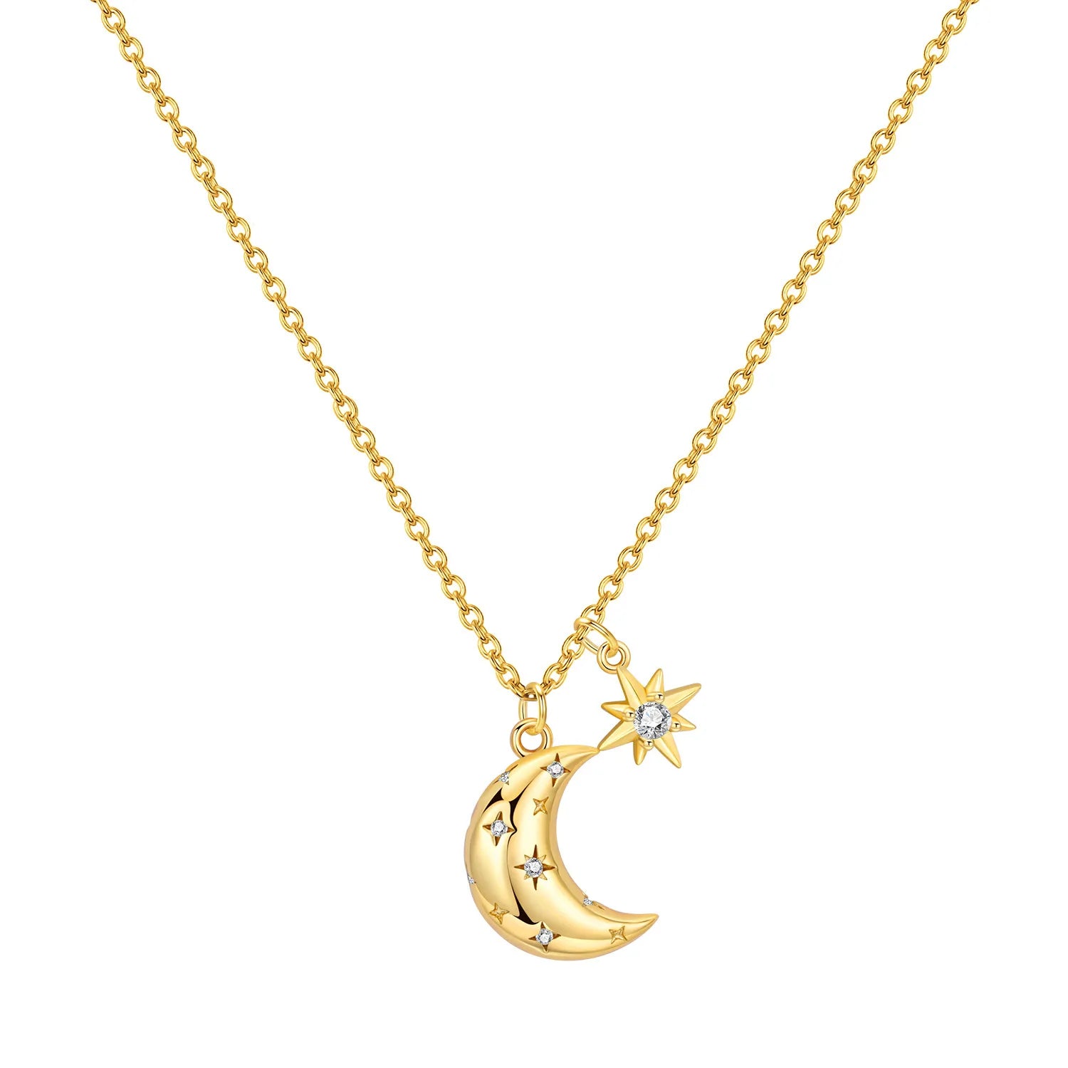Sovict Celestial Star Moon Necklace