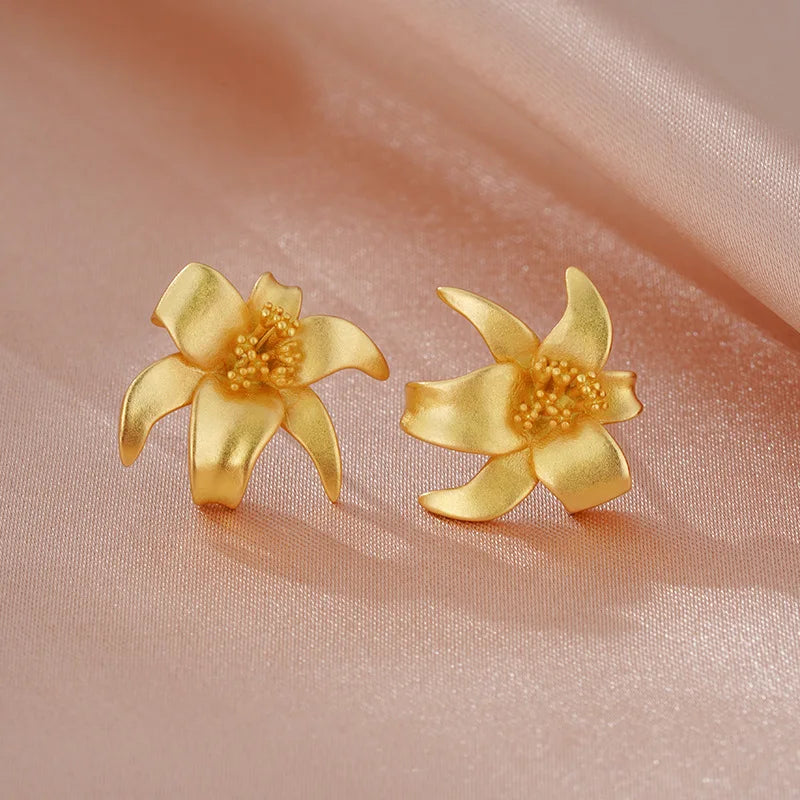 Sovict Golden Frost Zircon Earrings