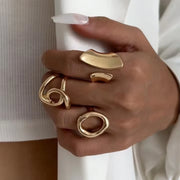 Sovict Geometric Punk Ring Trio