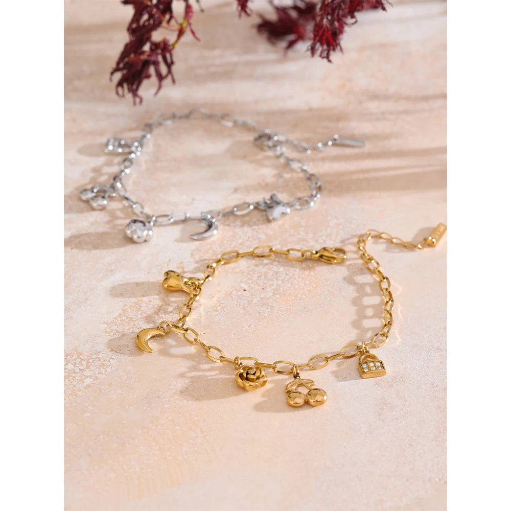 Sovict Celestial Bloom Charm Bracelet