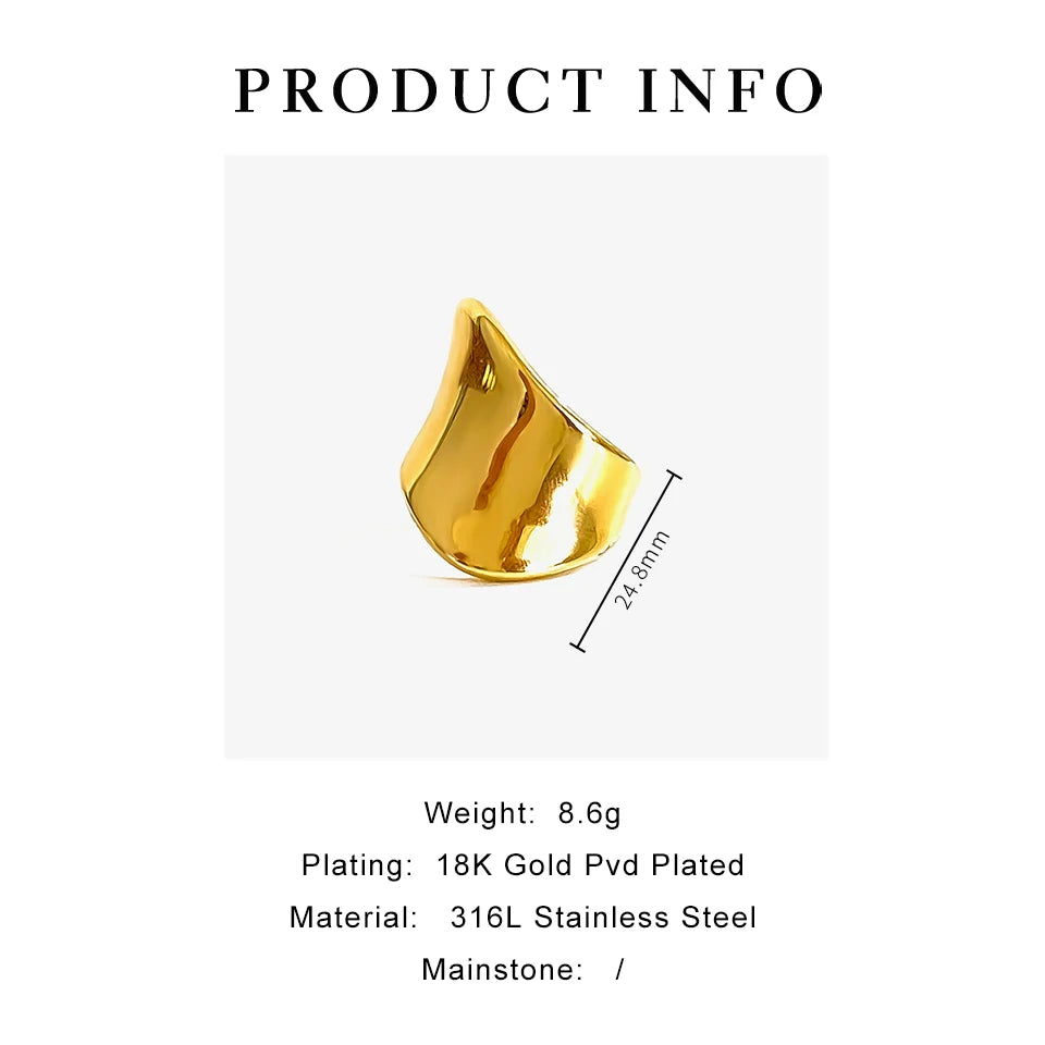 Sovict Sculpted Minimal Ring