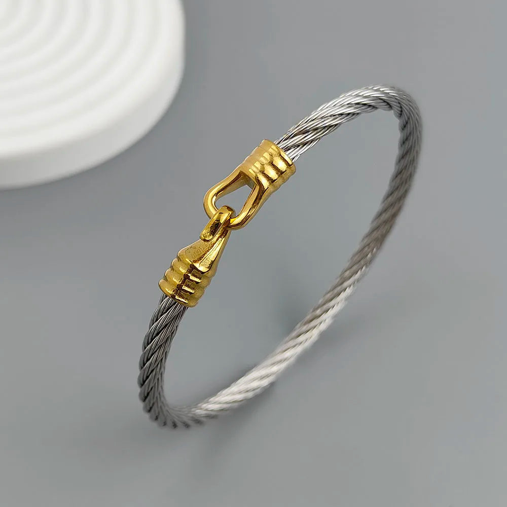 New steel wire button pattern horseshoe