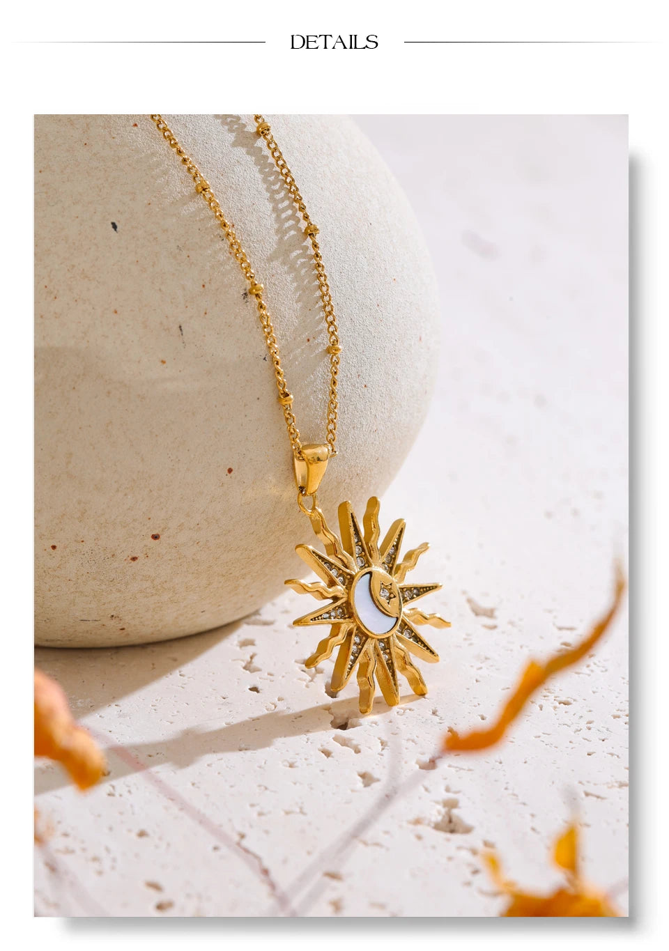 Sovict Celestial Shell Pendant Necklace