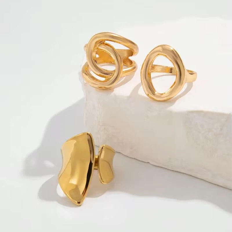 Sovict Geometric Punk Ring Trio