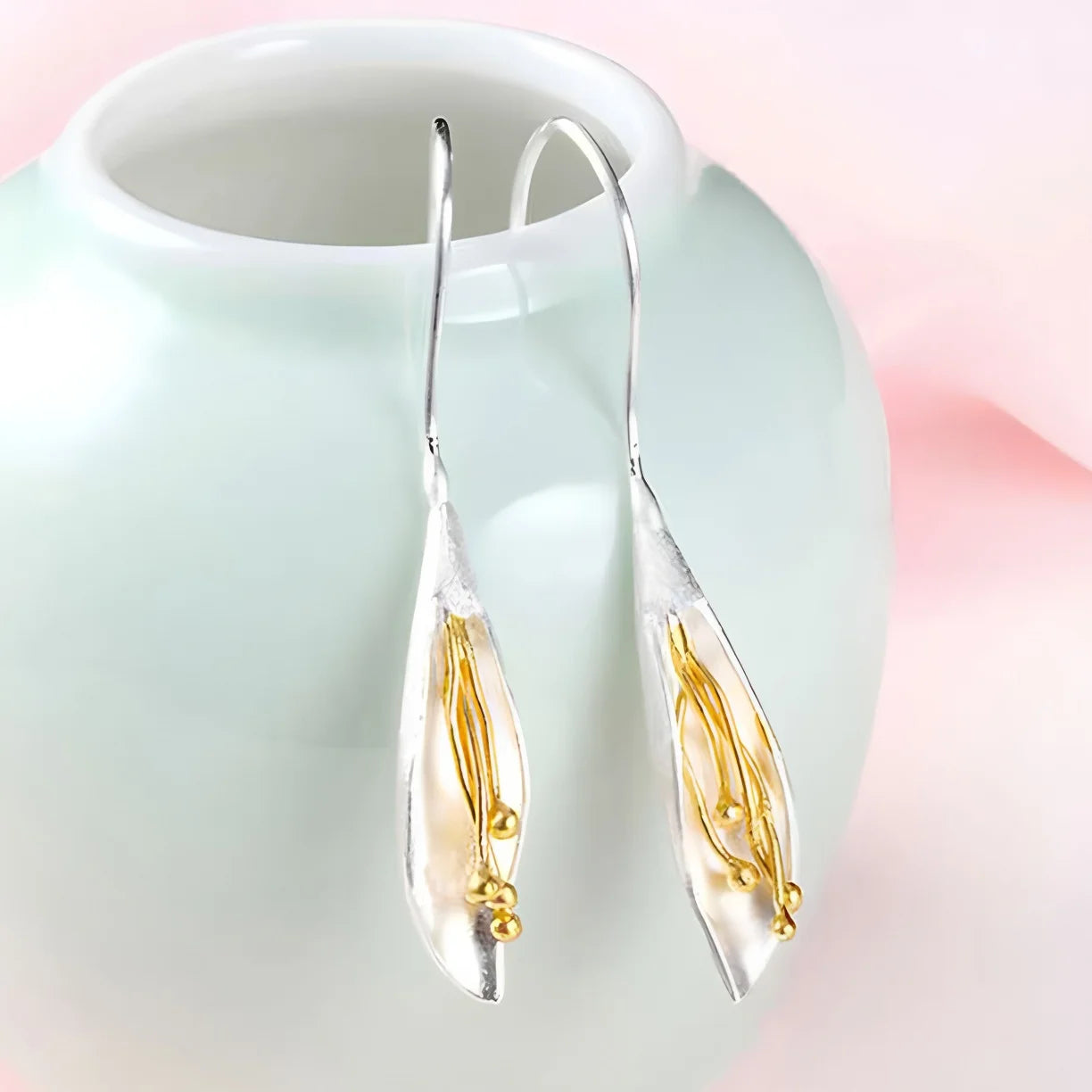Sovict Golden Frost Zircon Earrings