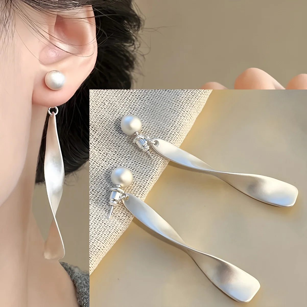 Sovict Golden Frost Zircon Earrings
