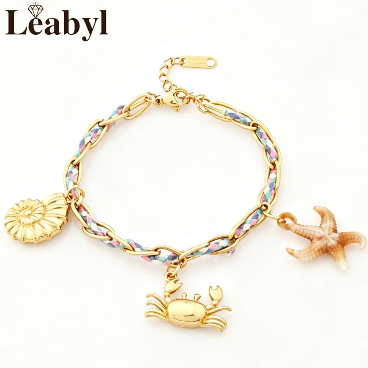 Sovict Coastal Braided Charm Bracelet