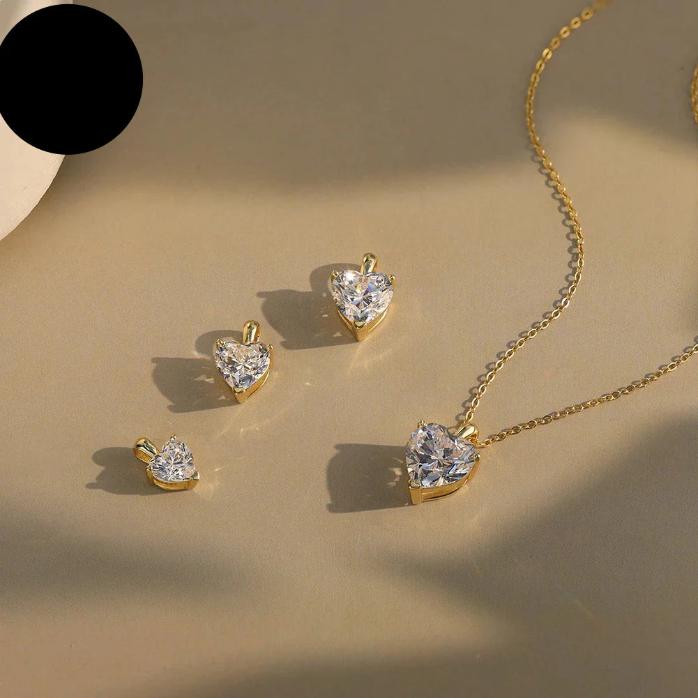 Rinntin Heart Pendant Necklace – 925 Sterling Silver