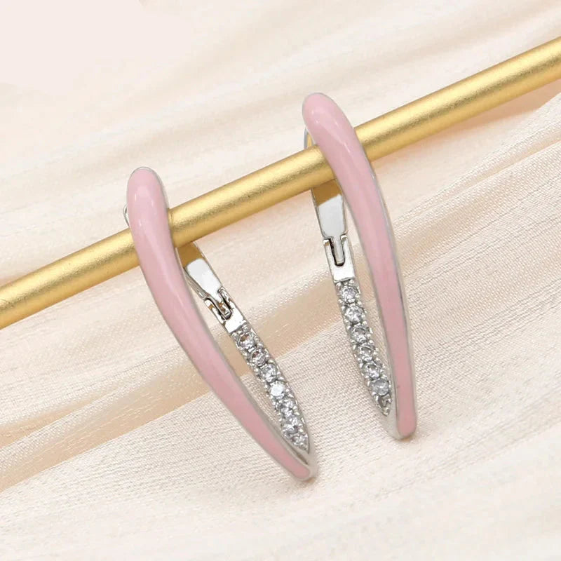 S&Z DESIGN New Fashion Gold Color Green Enamel