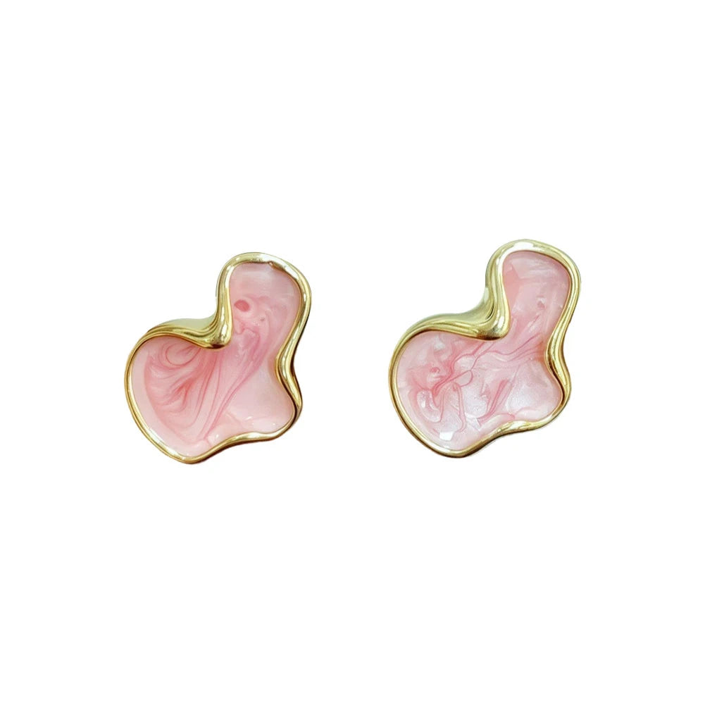 Sovict Cloud Glaze Stud Earrings