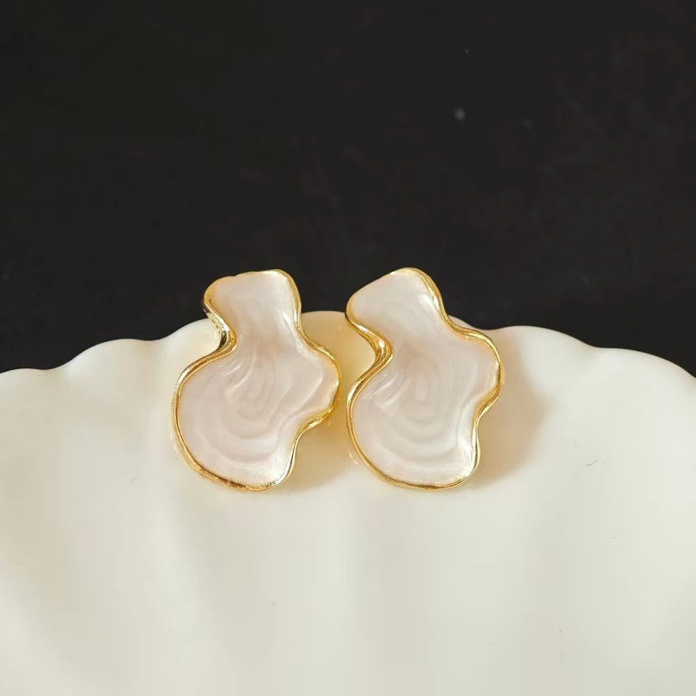 Sovict Cloud Glaze Stud Earrings