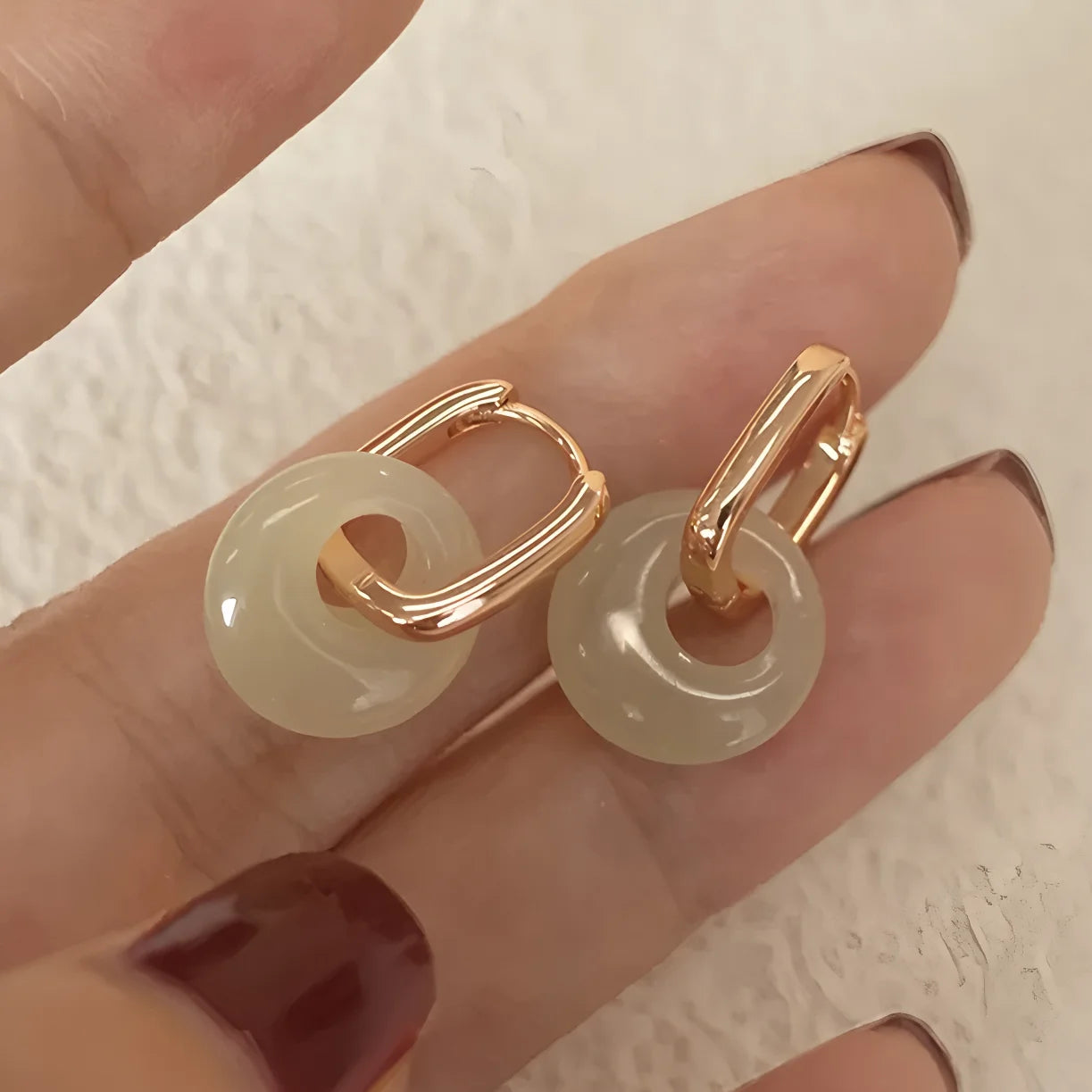 Sovict Golden Frost Zircon Earrings