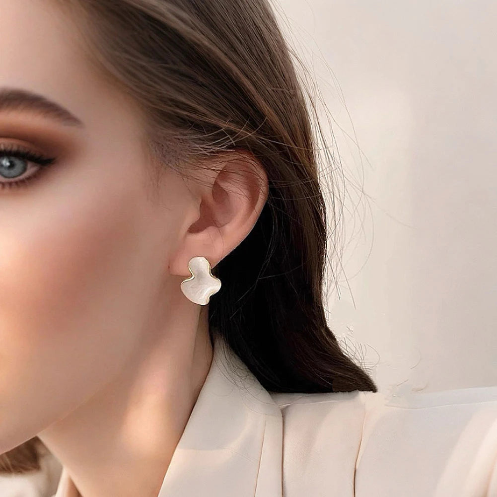 Sovict Cloud Glaze Stud Earrings
