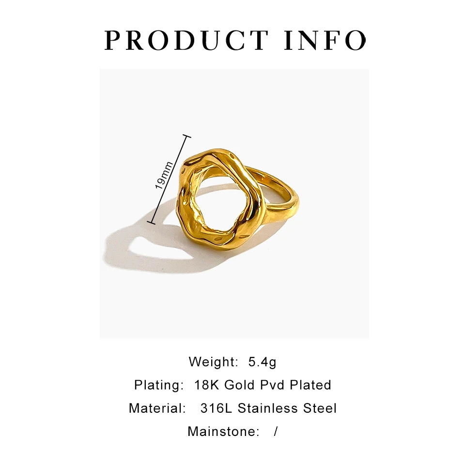 Sovict Sculpted Minimal Ring