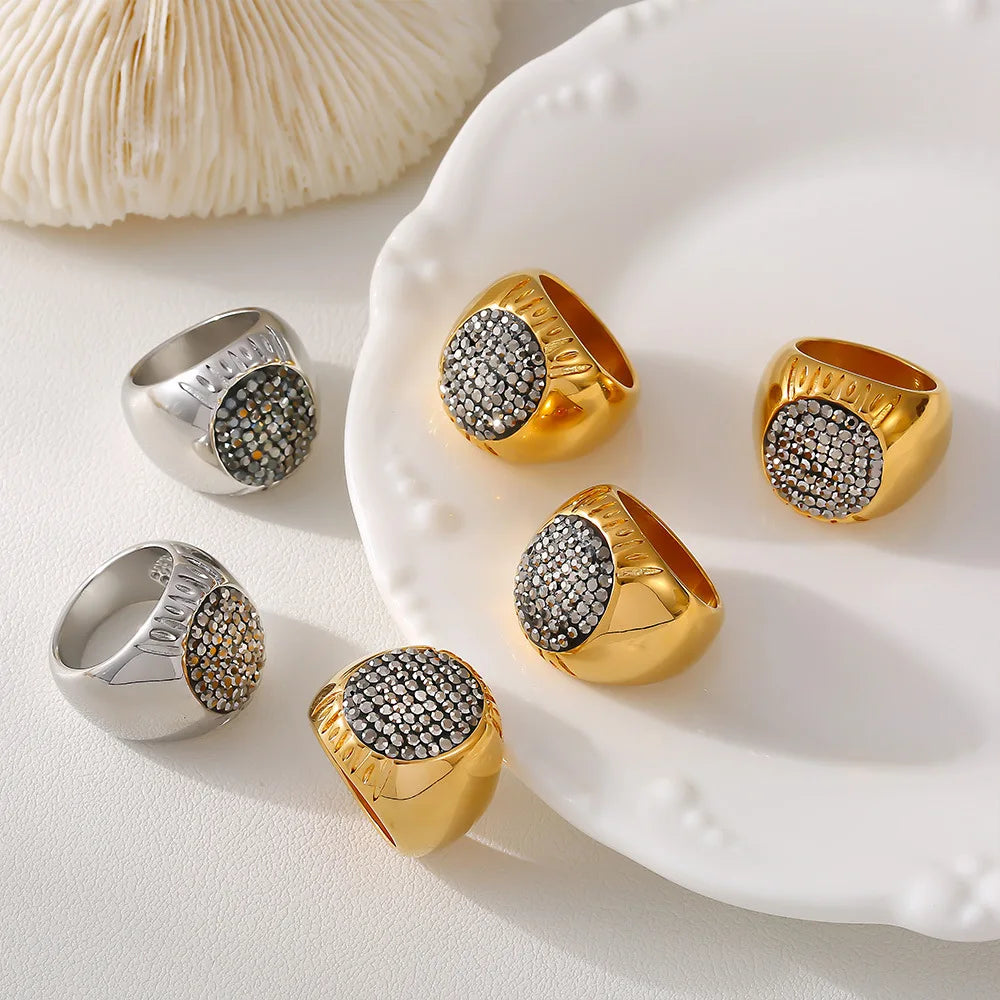 Women's Luxury Rhinestone Statement Ring