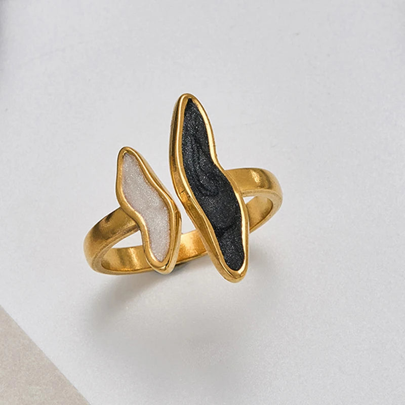 Sovict Wave Glaze Open Ring