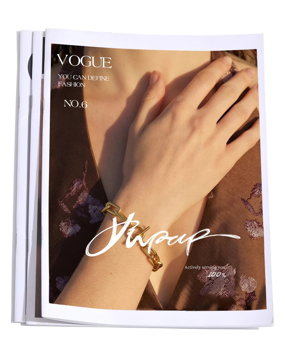 Sovict Sculpted Toggle Chain Bracelet