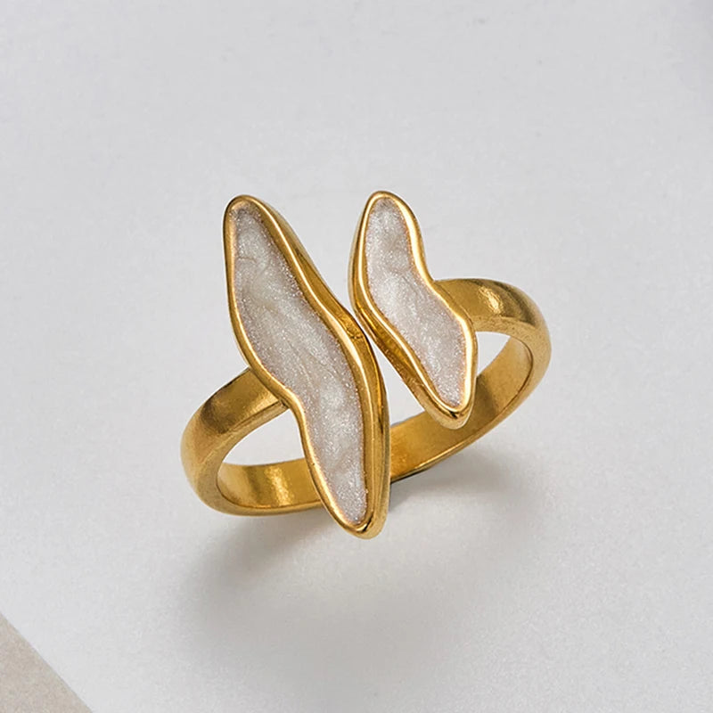 Sovict Wave Glaze Open Ring