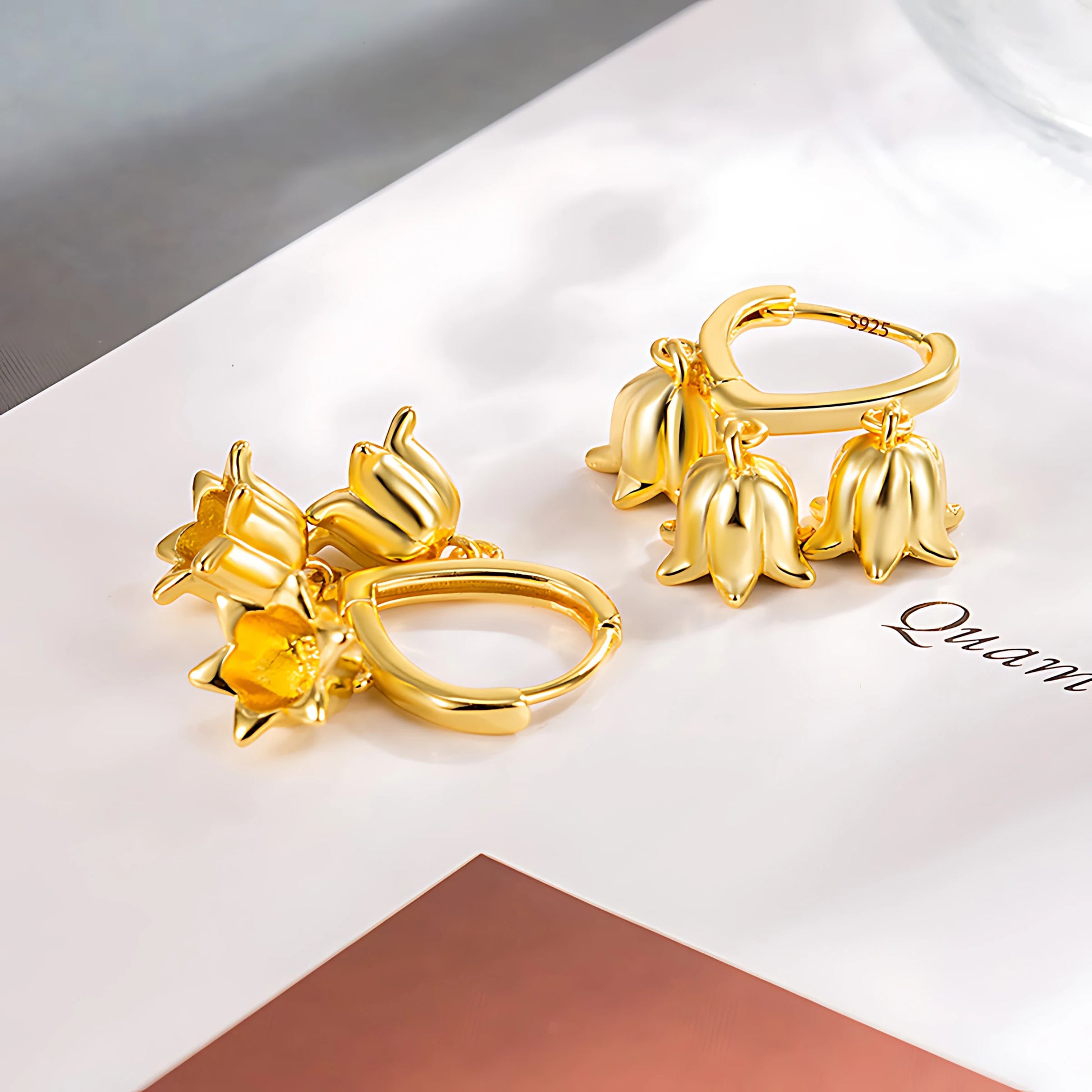 Sovict Golden Frost Zircon Earrings
