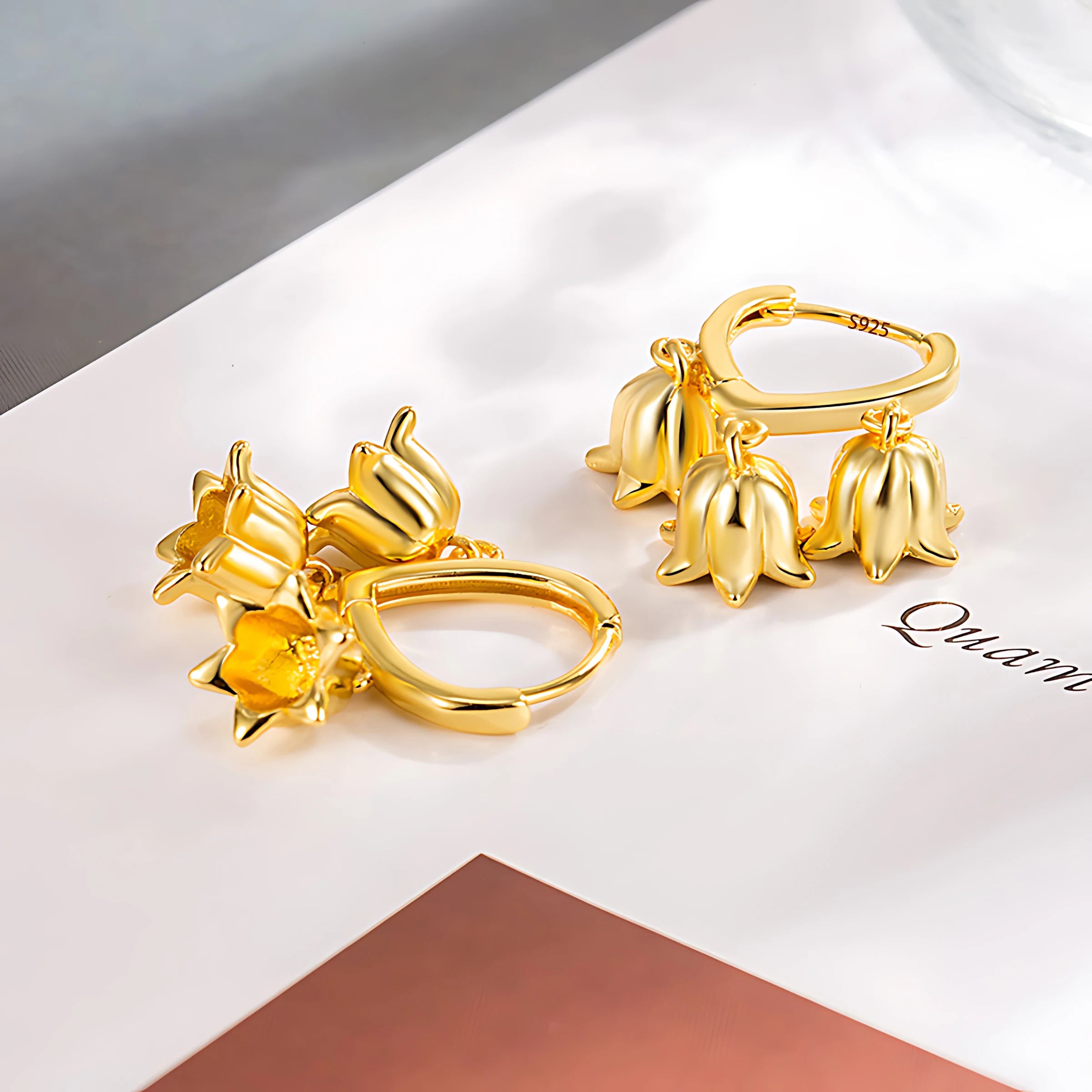 Sovict Golden Frost Zircon Earrings