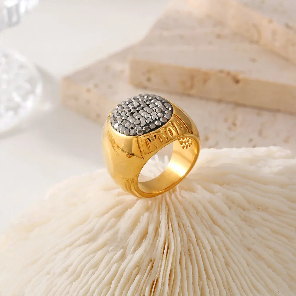 Women's Luxury Rhinestone Statement Ring