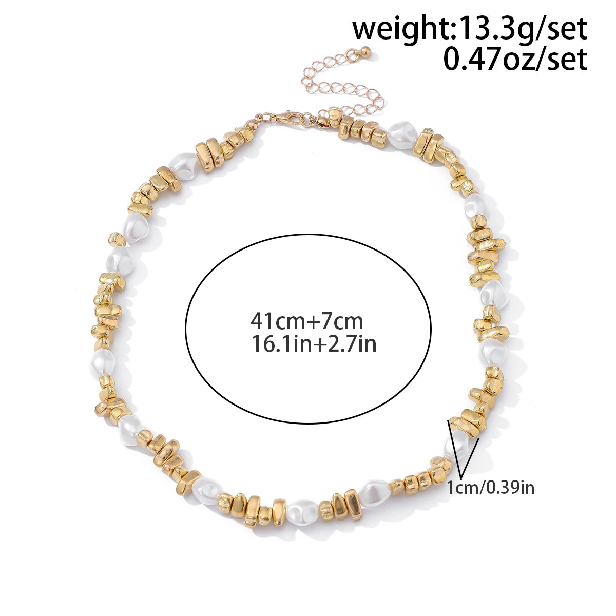 Sovict Retro Pearl Bead Choker