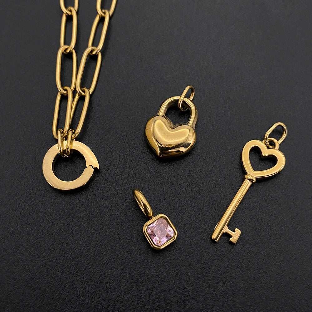 Sovict Heart Lock Key Bracelet