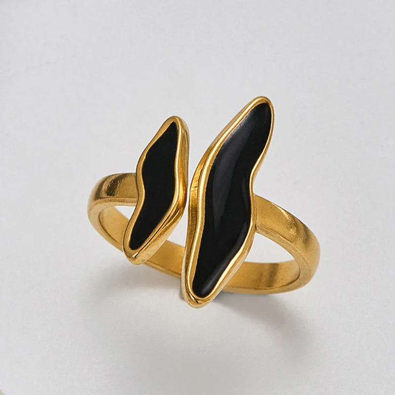 Sovict Wave Glaze Open Ring