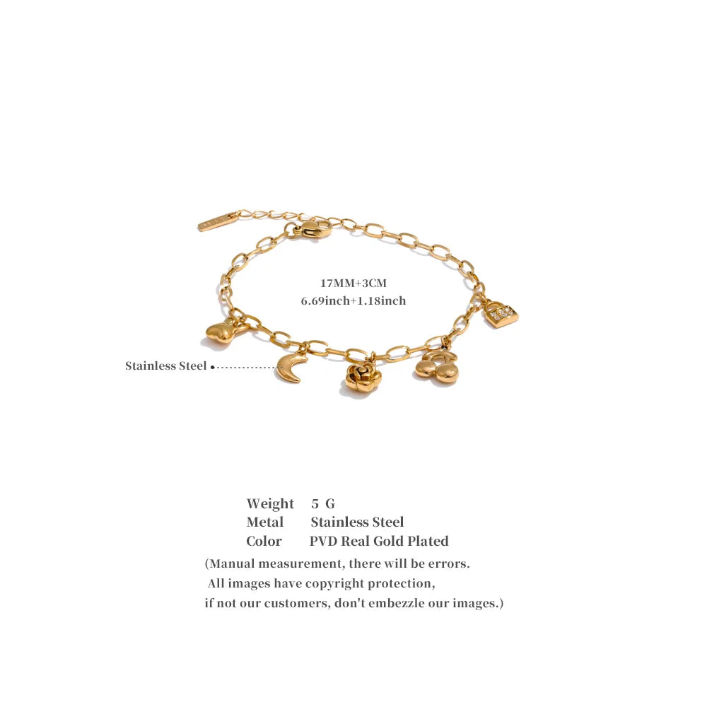 Sovict Celestial Bloom Charm Bracelet