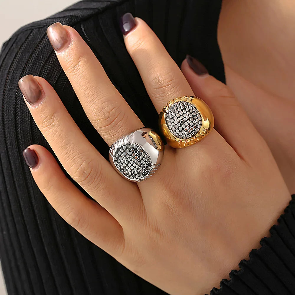 Women's Luxury Rhinestone Statement Ring